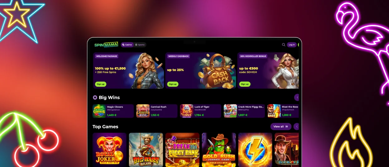 Spinmama app Desktop